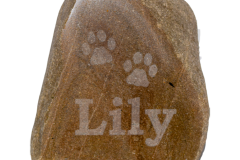 lily memorial stone